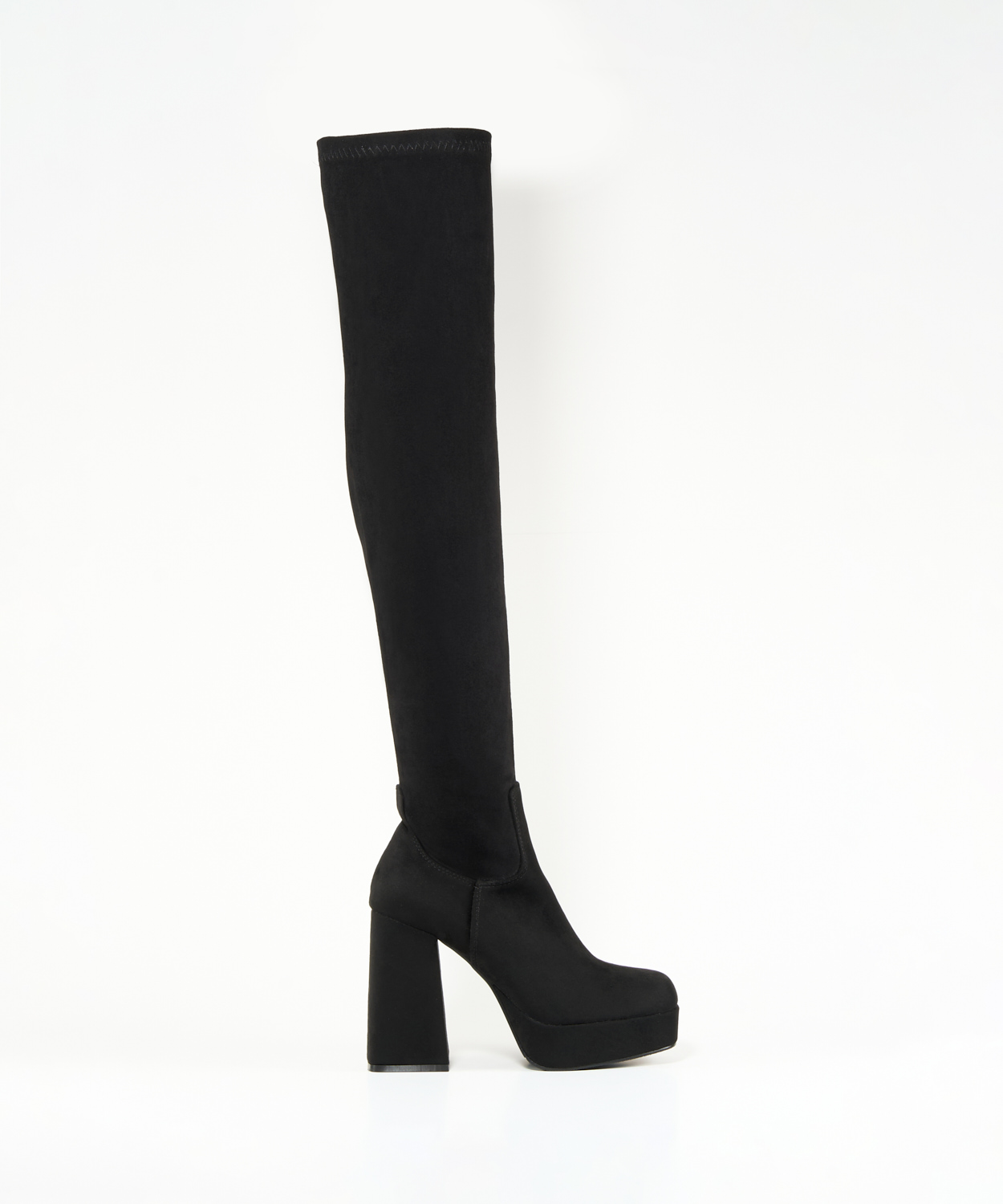 Botas plataforma acima do joelho